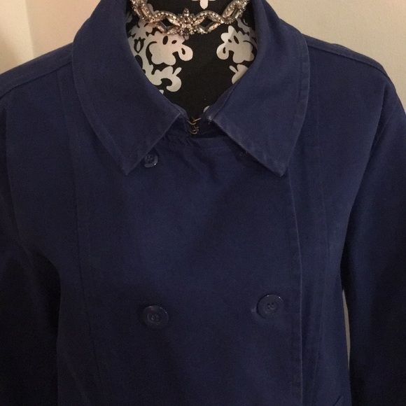 Twiggy London Royal Blue Twill Pea Coat​​​ - Picture 2 of 6